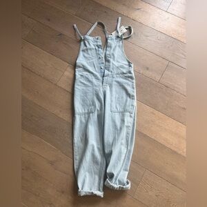 Zara denim overalls jumpsuit XS NWT